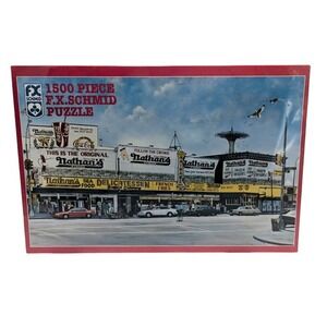 1992 F.X. Schmid New York Nathan's Famous Puzzle 1500 Pieces